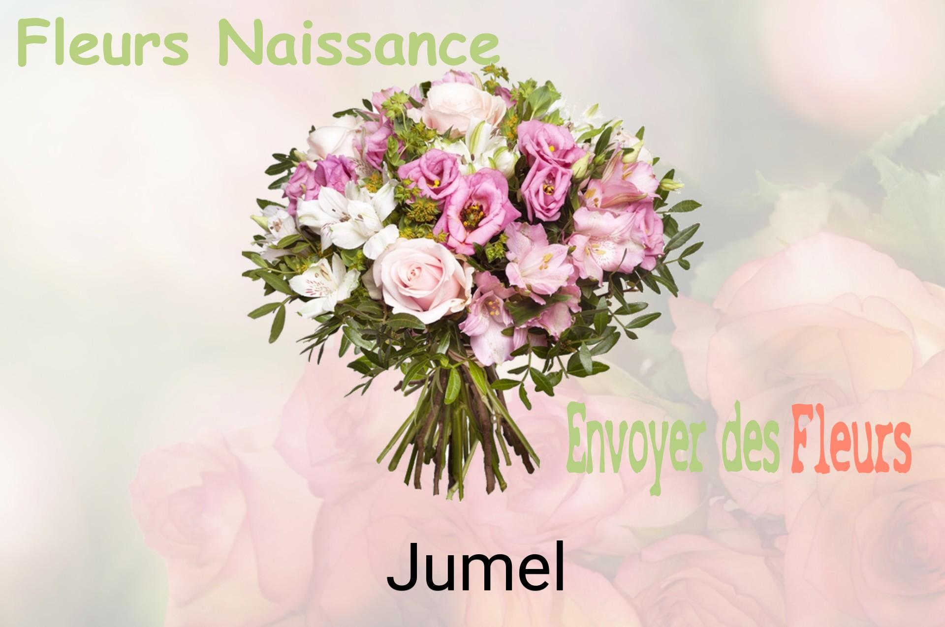 Bouquet de fleurs de naissance livré à Jumel